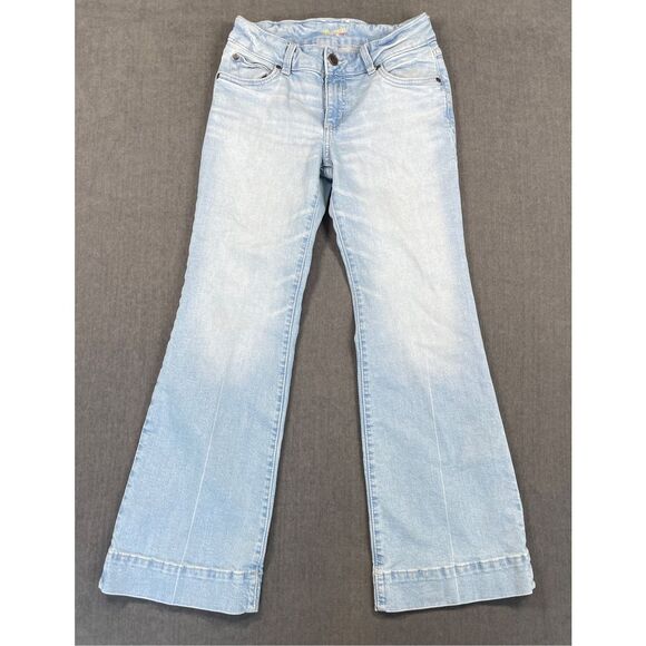 Wrangler Flare Jeans Women 28x29 Light Wash Cowgirl Core Western